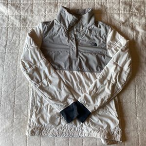Quilted North Face button up pullover